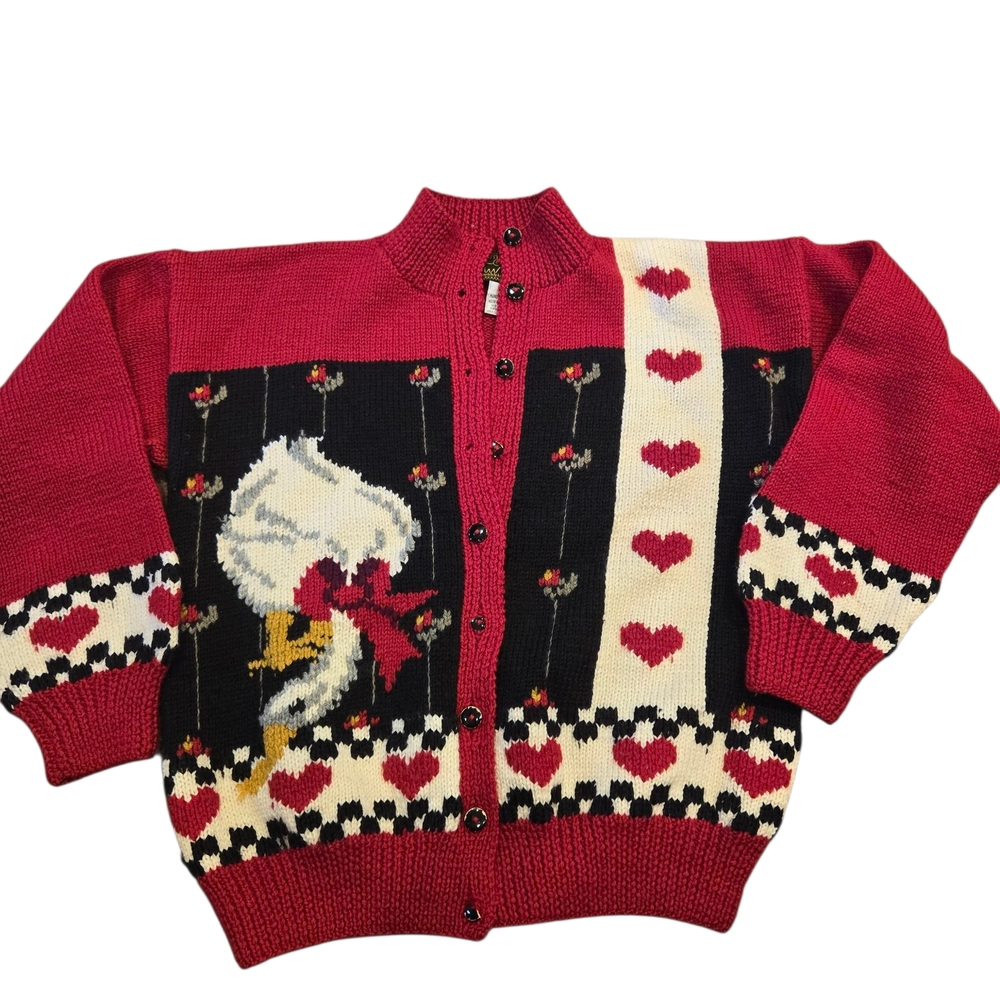 100% wool sweater from the brand South Wool cottagecore/farm Size MEDIUM (Flaw)